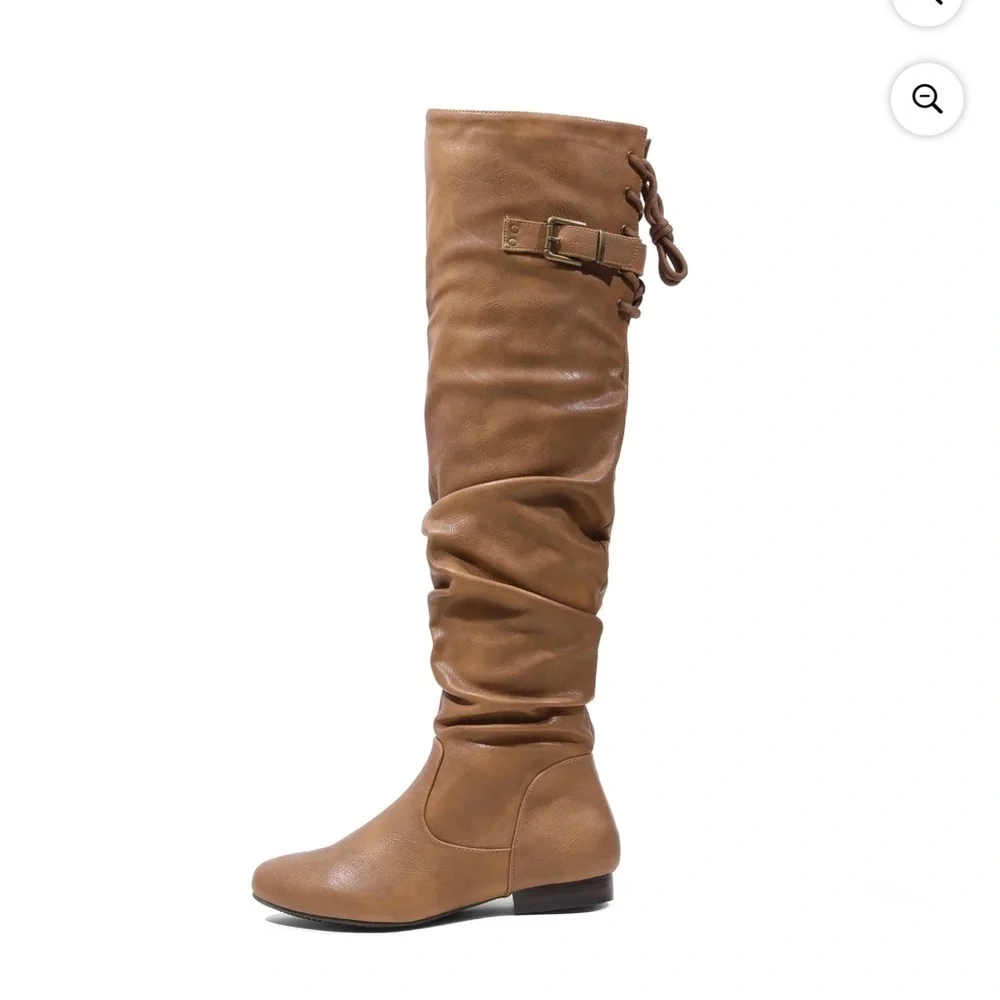 Dream Pairs Tan Over the Knee Boots sz 8.5 like new